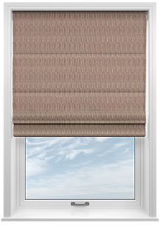 Braemar, Sirocco Red - Twist&Fit Roman Blind